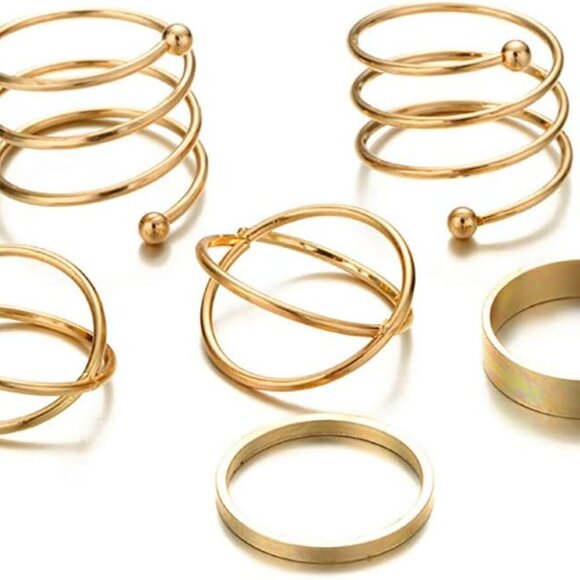 6-16 PCS Knuckle Stacking Rings for Women,Boho Vintage Stackable Midi Finger Rin - Picture 1 of 7